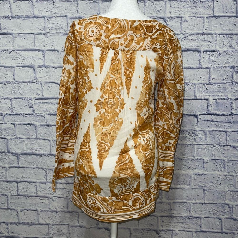 Diane Von Furstenberg Charleen Gold Top - Picture 4 of 14